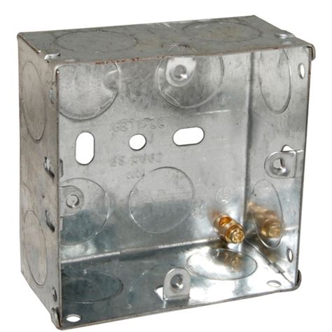 fitting metal back box|metal back boxes for sockets.